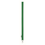 RPET lanyard with metal carabiner and safety clasp, 20mm green colour fifth view