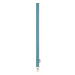 RPET lanyard with metal carabiner and safety clasp, 20mm turquoise colour fourth view