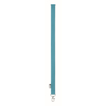 RPET lanyard with metal carabiner and safety clasp, 20mm turquoise colour fifth view