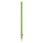 RPET lanyard with metal carabiner and safety clasp, 20mm apple green colour fourth view