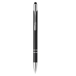 Aluminium touch pen ballpoint pen with blue ink black colour first view