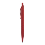 Eco ballpoint pen wheat straw with blue ink red colour