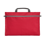 Document bag with a main compartment and zip red colour first view
