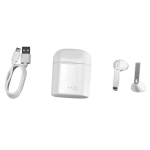 Earphones with Bluetooth 5.0, Shuffle white colour fifth view