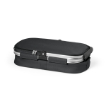 Picnic basket with zipper and lined interior, 30 L black colour third view