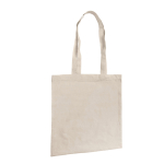 Promotional cotton bag with long handles 100 g/m² beige colour
