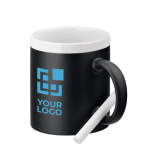Printed ceramic chalkboard mug with chalk, 330 ml main view