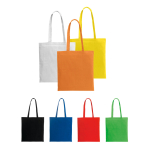 Coloured cotton bag with long handles 105 g/m² various colours