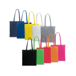 Coloured cotton bag with long handles 100 g/m² various colours