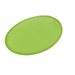 Folding polyester flying disc 190T, supplied in pouch lime colour