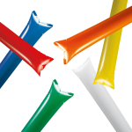 Inflatable plastic clappers in various colours for events various colours