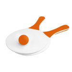 Beach tennis wooden racket and ball for holidays