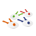 Beach tennis wooden racket and ball for holidays various colours