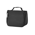 Large polyester toiletry bag for travel