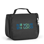 Large polyester toiletry bag for travel main view