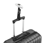 Luggage scales for travel in matt silver or black white colour third view