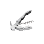 Corkscrew made of stainless steel for bars and cafes matt silver colour third view