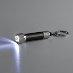 Original aluminium keyring with flashlight black colour third view