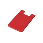 Silicone card holder with sticky tape for promotions