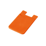 Silicone card holder with sticky tape for promotions