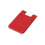 Silicone card holder with sticky tape for promotions