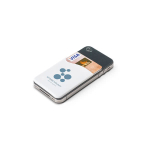 Silicone card holder with sticky tape for promotions image with logo