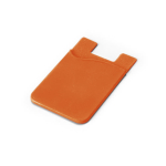 Silicone card holder with sticky tape for promotions