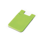 Silicone card holder with sticky tape for promotions