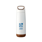 Thermal steel bottle with cork base, 600 ml