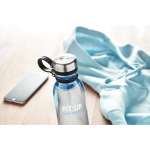Branded bottle made from sustainable, recycled materials, 780 ml transparent light blue colour main ambient view