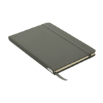 RPET notebook with recycled pages for promos, A5 dark grey colour