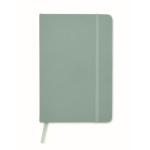 Printed RPET notebook with recycled pages for promos, A5 blue gray colour second view