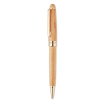 Bamboo ballpoint pen and case set with blue ink wood colour seventh view