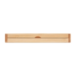 Bamboo ballpoint pen and case set with blue ink wood colour eighth view