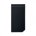 Medium organic cotton towels, 360 g/m2 black colour second view