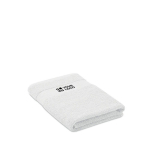 Medium organic cotton towels, 360 g/m2 white colour view with print area