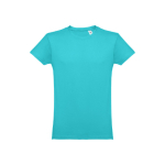 Cotton T-shirt, 150 g/m2, THC Luanda turquoise colour first view