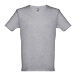 Unisex cotton T-shirt, 150 g/m2, THC Athens marbled grey colour first view