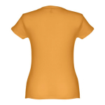 Women's fitted cotton T-shirt, 150 g/m2, THC Sofia dark yellow colour