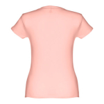 Women's fitted cotton T-shirt, 150 g/m2, THC Sofia salmon colour