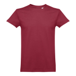 Unisex t-shirt in carded cotton, 190 g/m2, THC Ankara burgundy colour