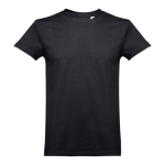 Unisex t-shirt in carded cotton, 190 g/m2, THC Ankara black colour