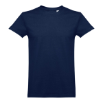 Unisex t-shirt in carded cotton, 190 g/m2, THC Ankara blue colour