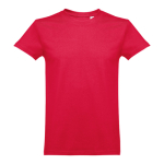 Unisex t-shirt in carded cotton, 190 g/m2, THC Ankara red colour