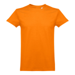 Unisex t-shirt in carded cotton, 190 g/m2, THC Ankara orange colour
