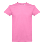 Unisex t-shirt in carded cotton, 190 g/m2, THC Ankara pink colour