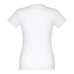 Women's fitted cotton T-shirt, 190 g/m2, THC Ankara white colour