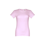 Women's fitted cotton T-shirt, 190 g/m2, THC Ankara lilac colour first view