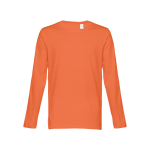 Unisex long-sleeved cotton shirt, 150 g/m2 honey colour