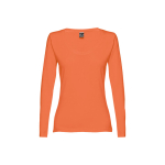 Women's long-sleeved cotton shirt, 150 g/m2 honey colour